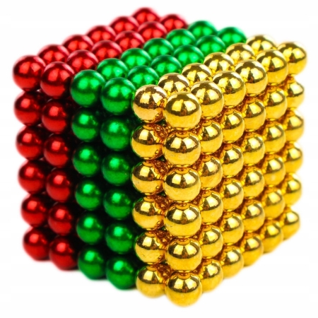 NEOCUBE Kulki Magnetyczne 216 szt 5 mm Three Color